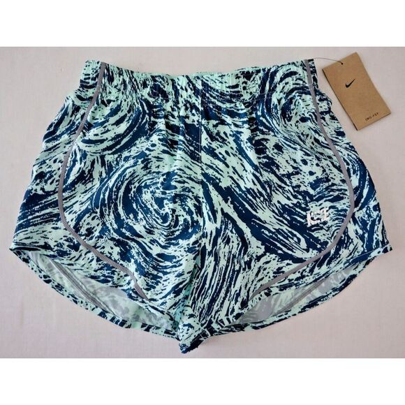 Nike DQ6673-379 Women's Sz XS Turquoise Dri-FIT Icon Clash Tempo Running Shorts - Picture 1 of 7